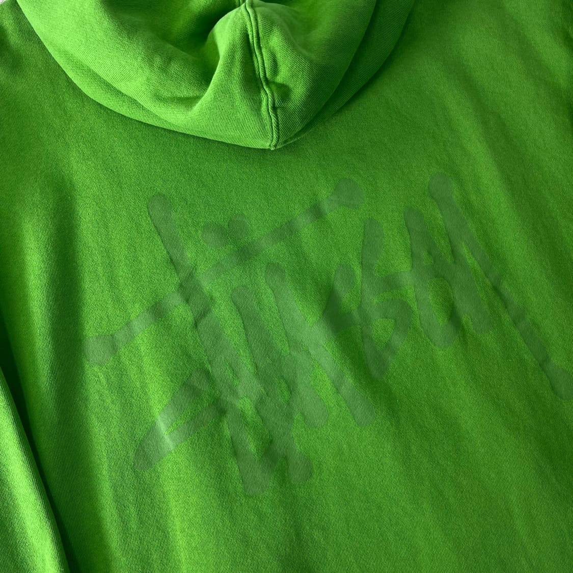 105 스투시 그린 빅로고 후드티  상품이미지5