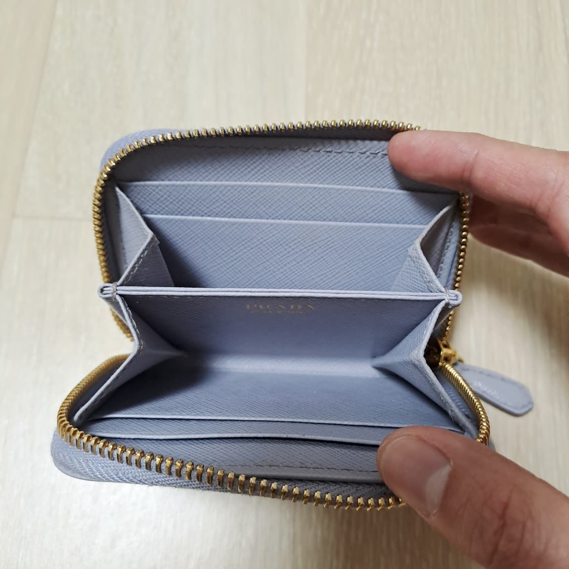 [100%/정품] 프라다 사피아노 레더 코인 퍼스 라벤더, 프라다지갑 상품이미지8