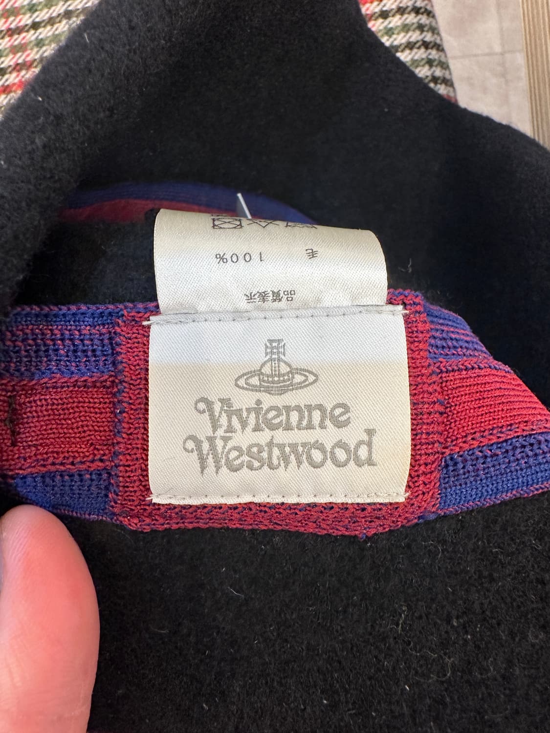 S~M)비비안 웨스트 우드 모 100% 블랙 버킷햇 상품이미지4