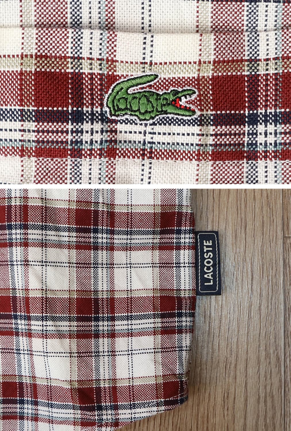 
일본판 90-00S LACOSTE 라코스테 코튼100% 빈티지 체크남방 상품이미지3