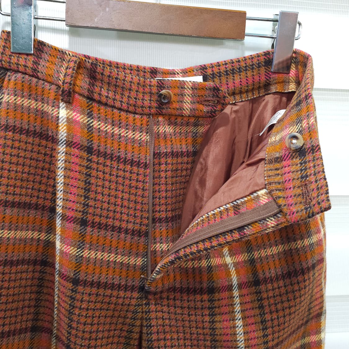 80s ISSEY MIYAKE IS 스포츠 체크울 팬츠- 우먼25 상품이미지7