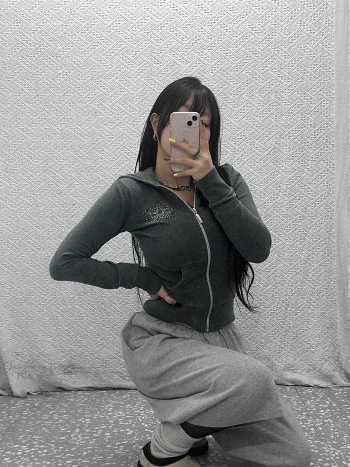 아디다스 Y2K 빈티지 큐빅패치 후드 집업 85 C07522 상품이미지1