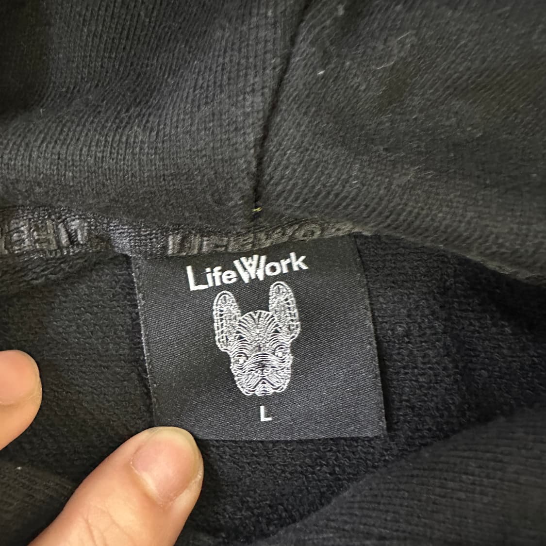 L 라이프워크 키즈 라독 빅로고 후드티 0424D 상품이미지2