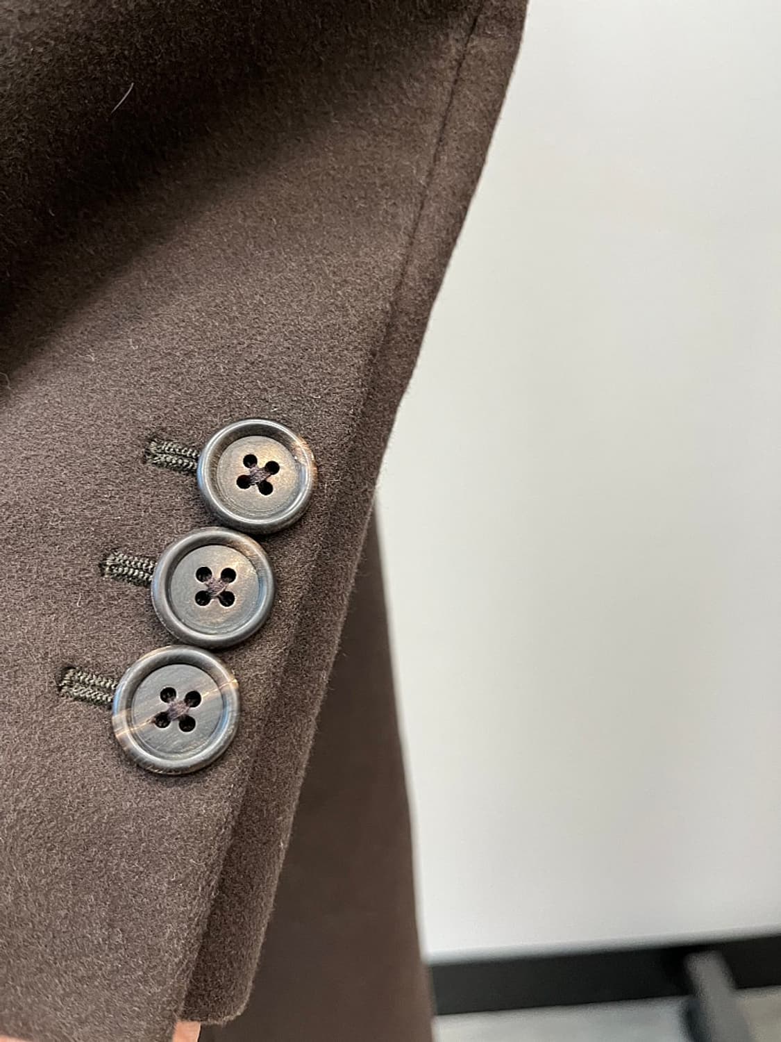 100-105) 프라다 이태리 브라운 몰스킨 코트 상품이미지6