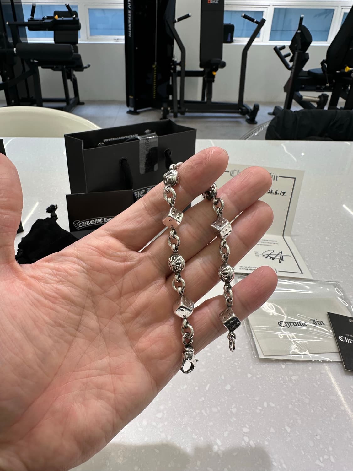 9링크 크롬하츠 다이스 팔찌 상품이미지5