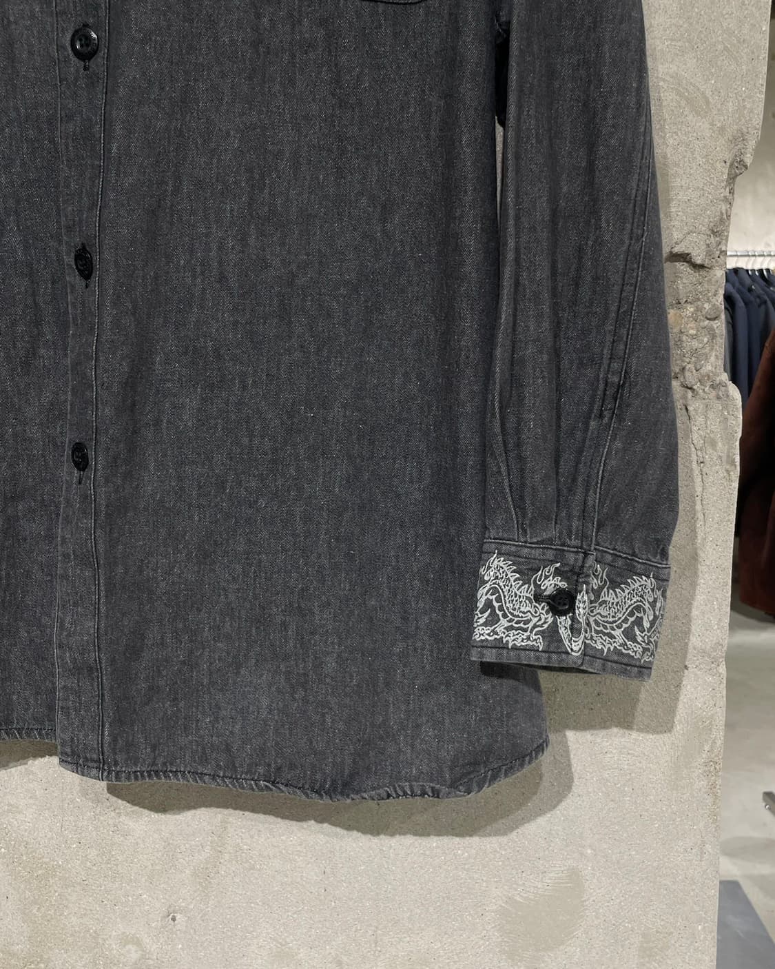 도그타운 흑청 오리엔탈 스트릿 데님 셔츠 상품이미지6