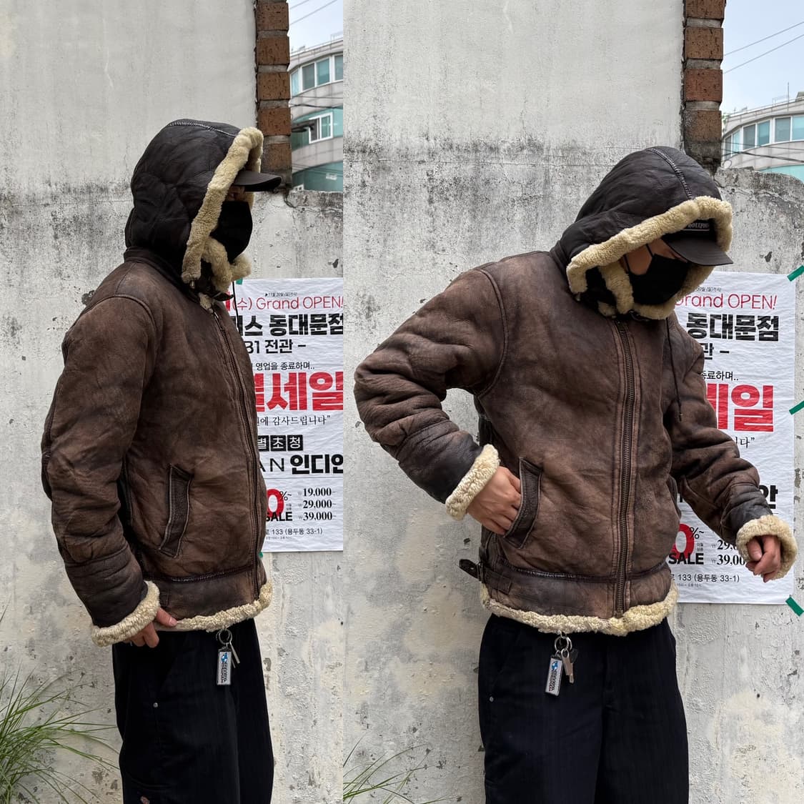 빈티지 B-3 양가죽 무스탕 (105) 상품이미지9