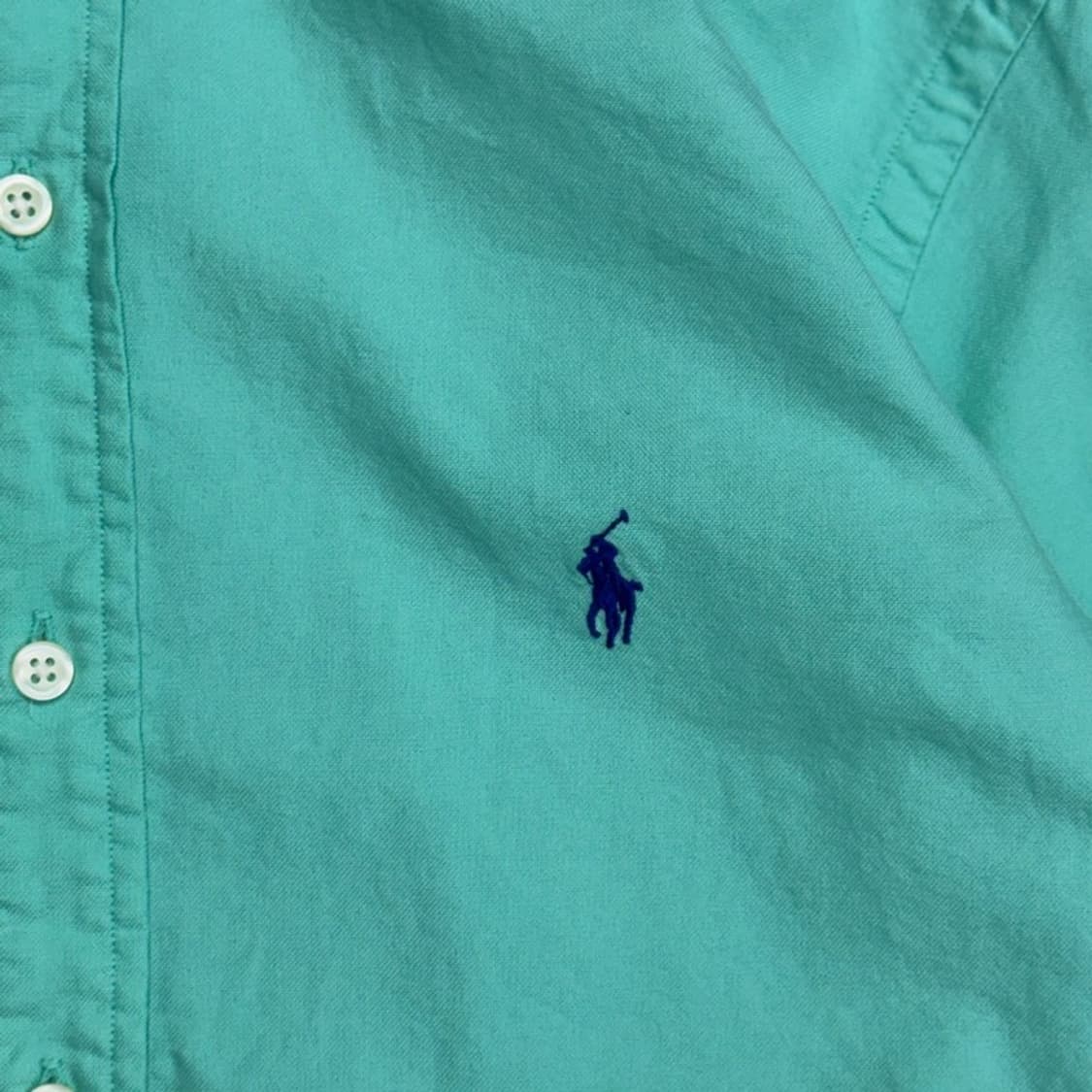새상품 RALPH LAUREN 민트 그린 옥스포드 셔츠 S 상품이미지2