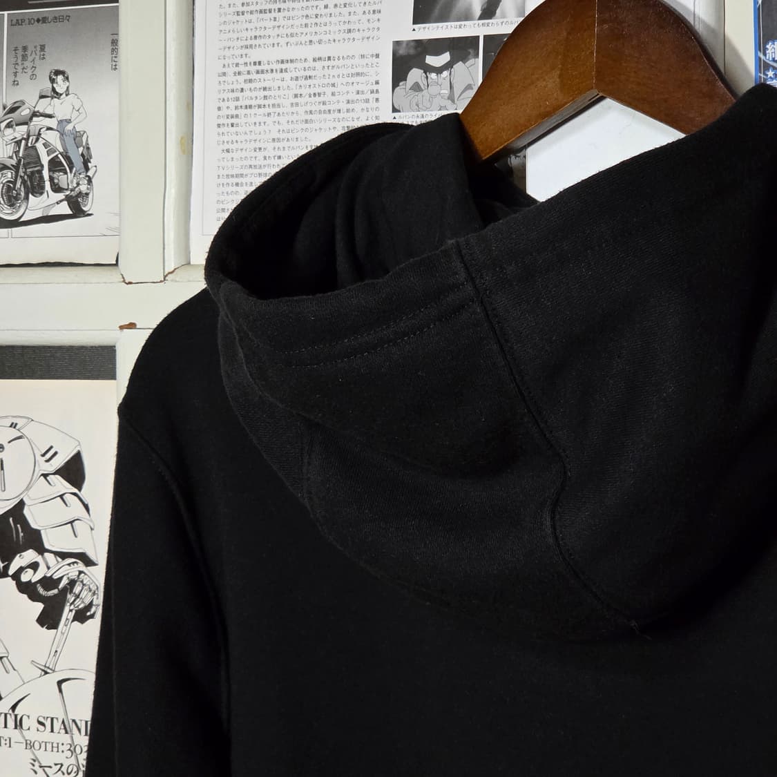 나이키 스우시 블랙 코튼 후드집업 상품이미지6