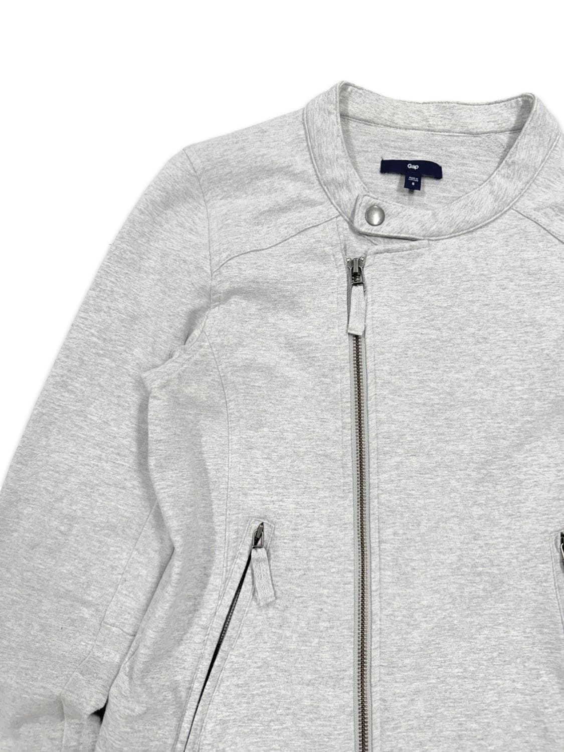 빈티지 GAP 그레이 사선 집업 바이커 자켓 상품이미지2