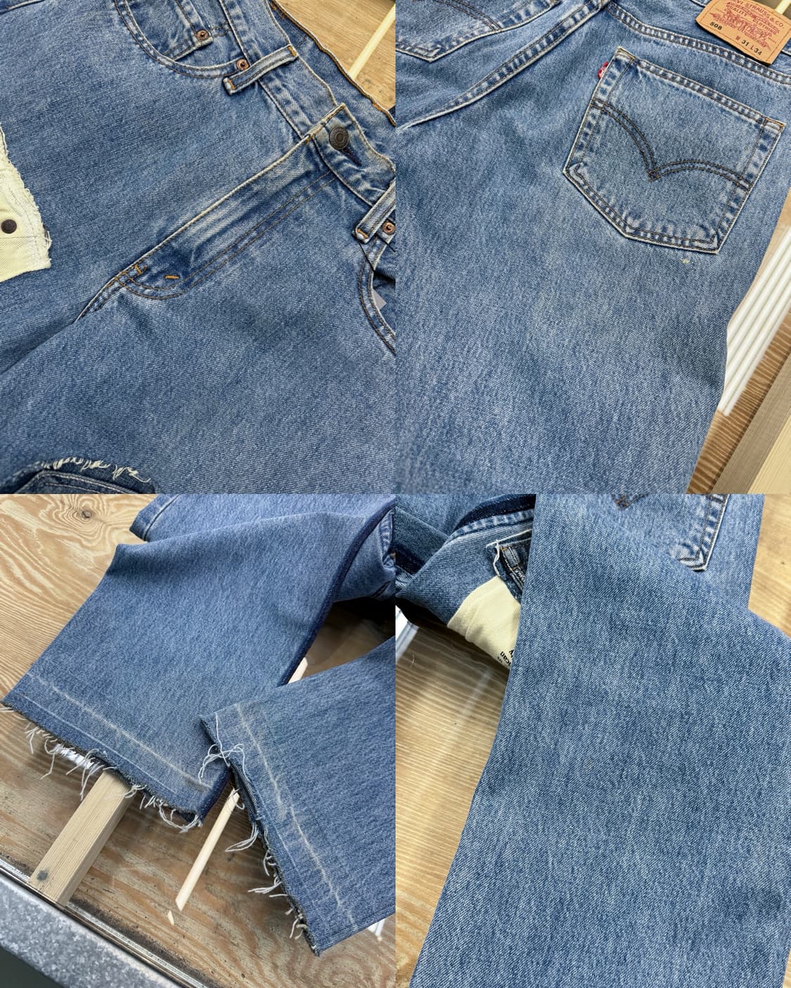 리바이스 508 데님 패치워크 팬츠 상품이미지8
