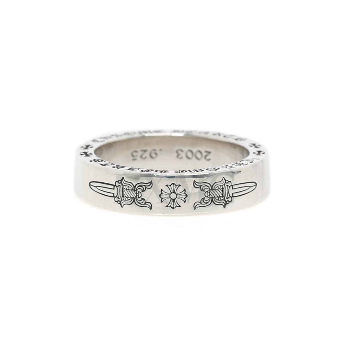 크롬하츠 실버반지 스페이서 대거링 6MM CH 실버링 24호 상품이미지1