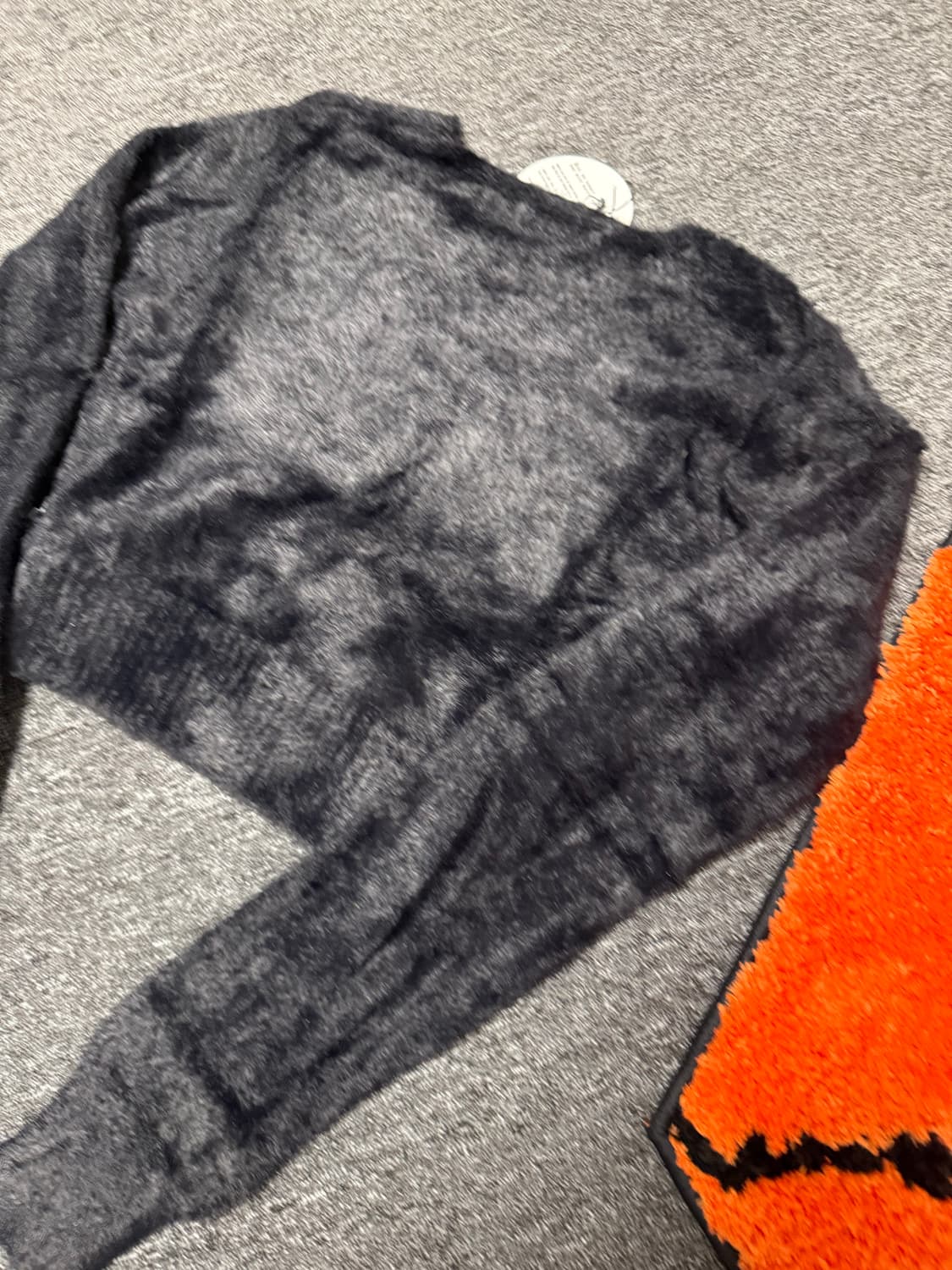 [ONE SIZE] 더 미스테리어스 호텔 크롭 퍼 가디건 블랙 상품이미지8