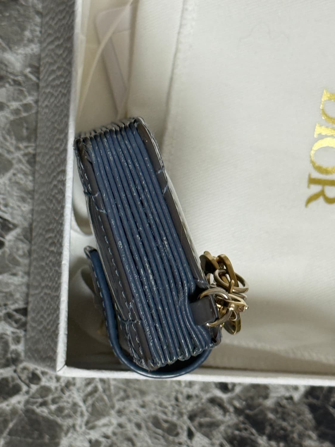 디올 까나쥬 페이던트 아코디언 카드지갑 상품이미지8