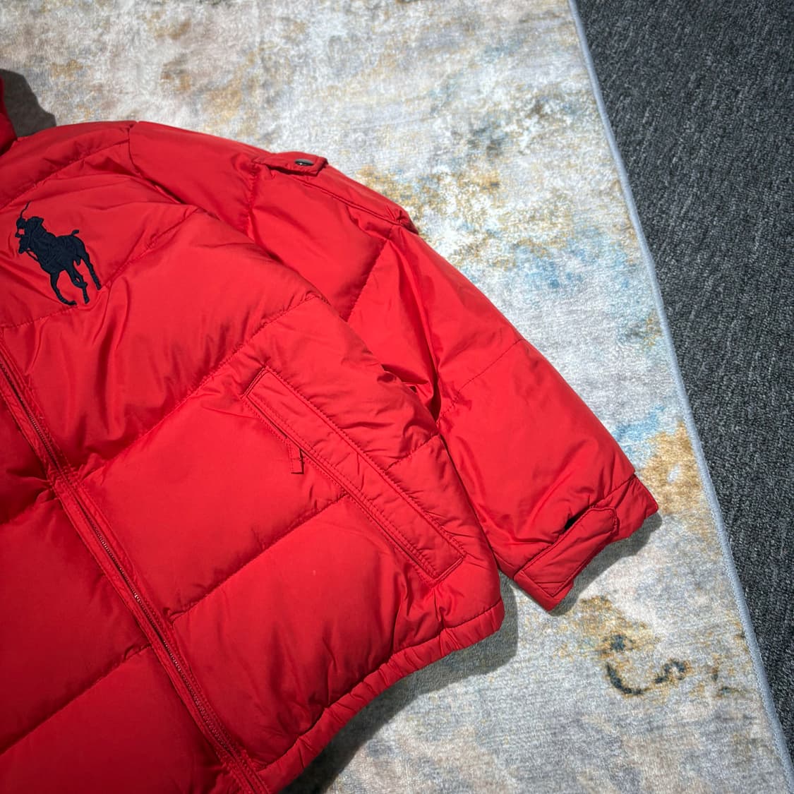 폴로 빅포니 빈티지 포켓 후드패딩 상품이미지4