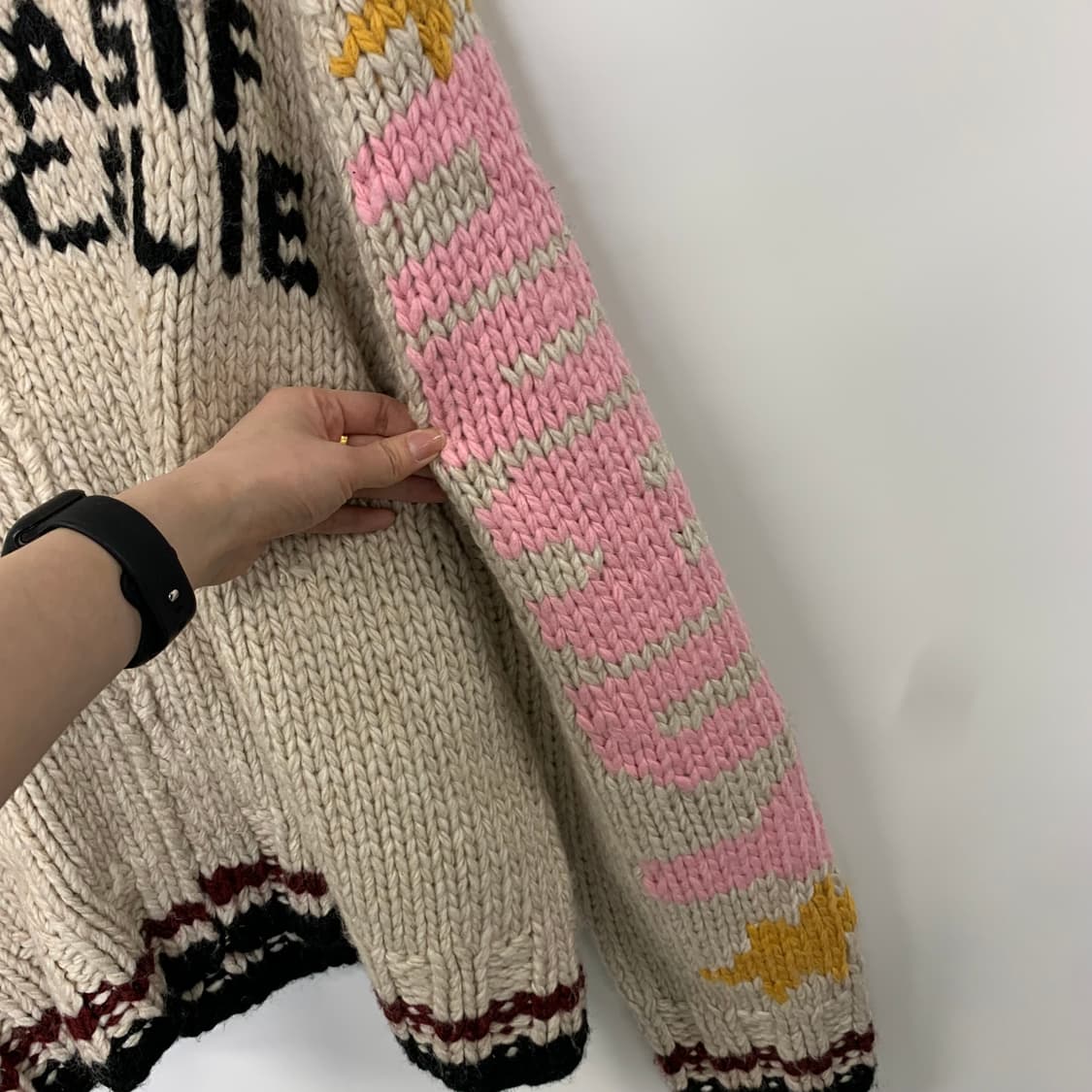 에즈이프캘리 카우걸 테디 코위찬 니트집업  상품이미지8