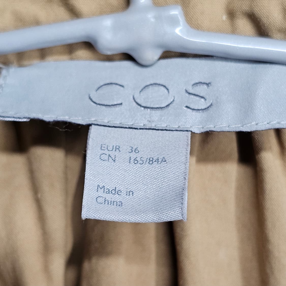 66~77/COS 코스 여성 코튼 롱 트렌치 코트 (카멜/베이지) 상품이미지5