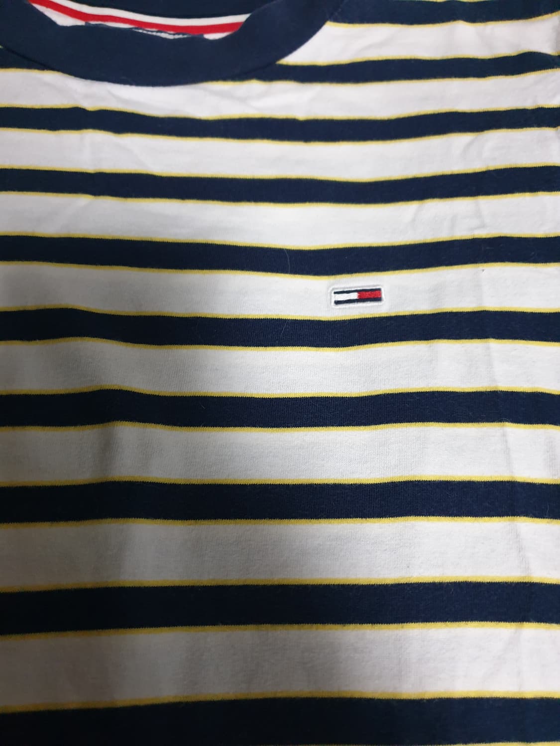 타미진스 스몰로고 스트라이프 긴팔티 (XS) 상품이미지2