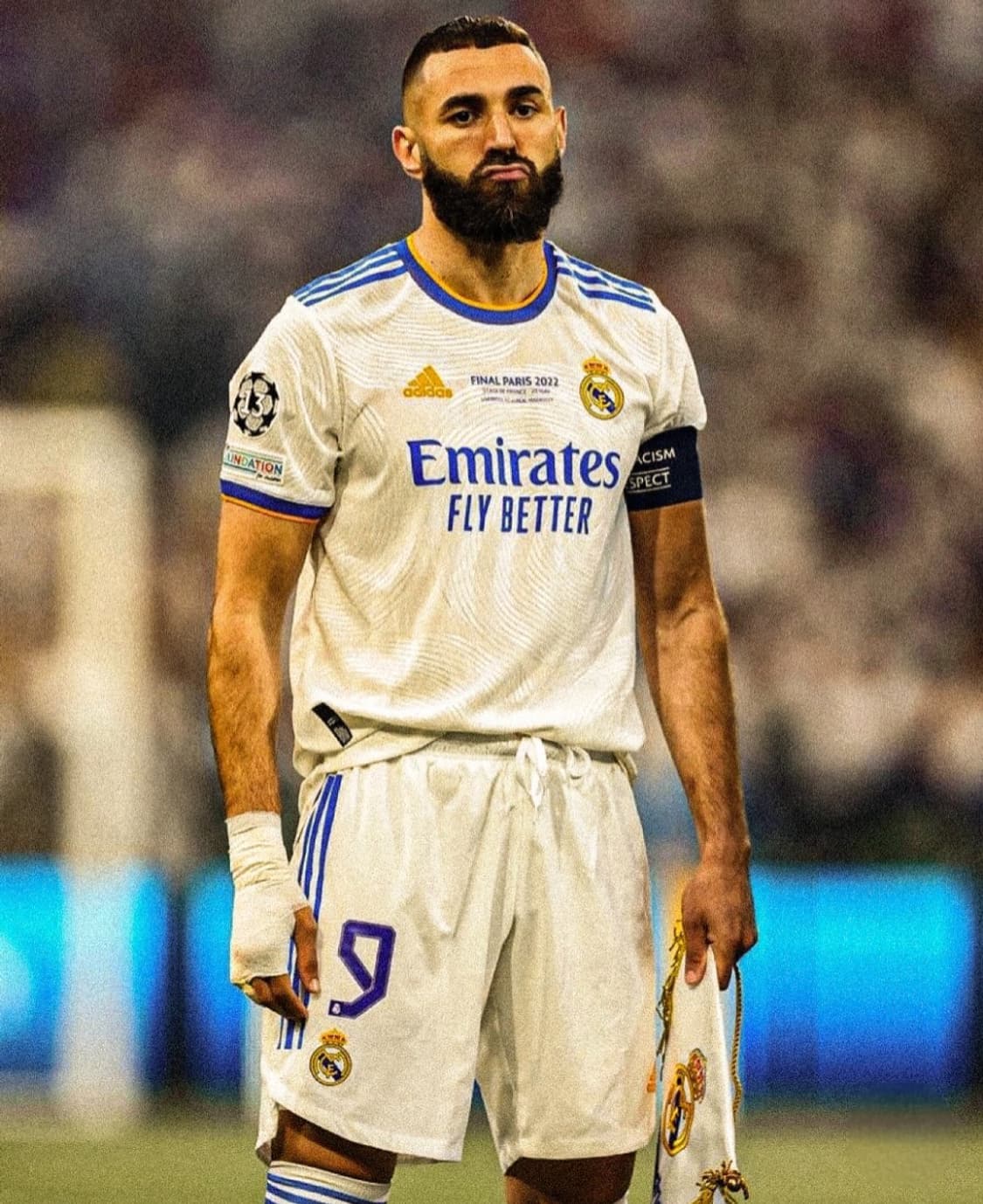 21-22 레알마드리드 챔스결승버전 벤제마 유니폼 XL사이즈 상품이미지7