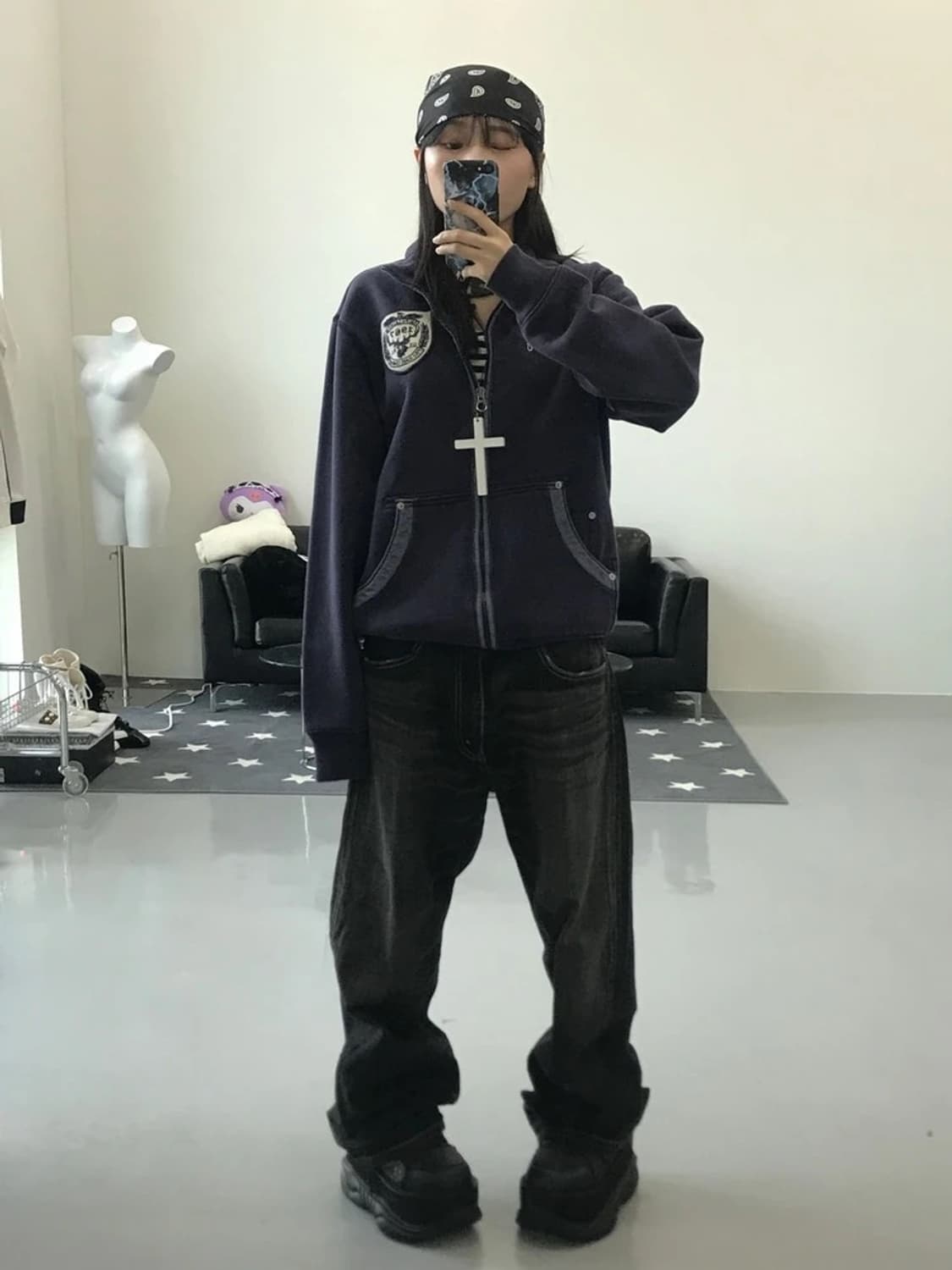 폴로 진스 퍼플 집업 상품이미지3