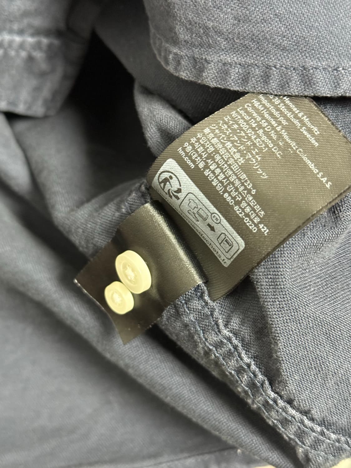 H&M 네이비 셔츠 상품이미지3