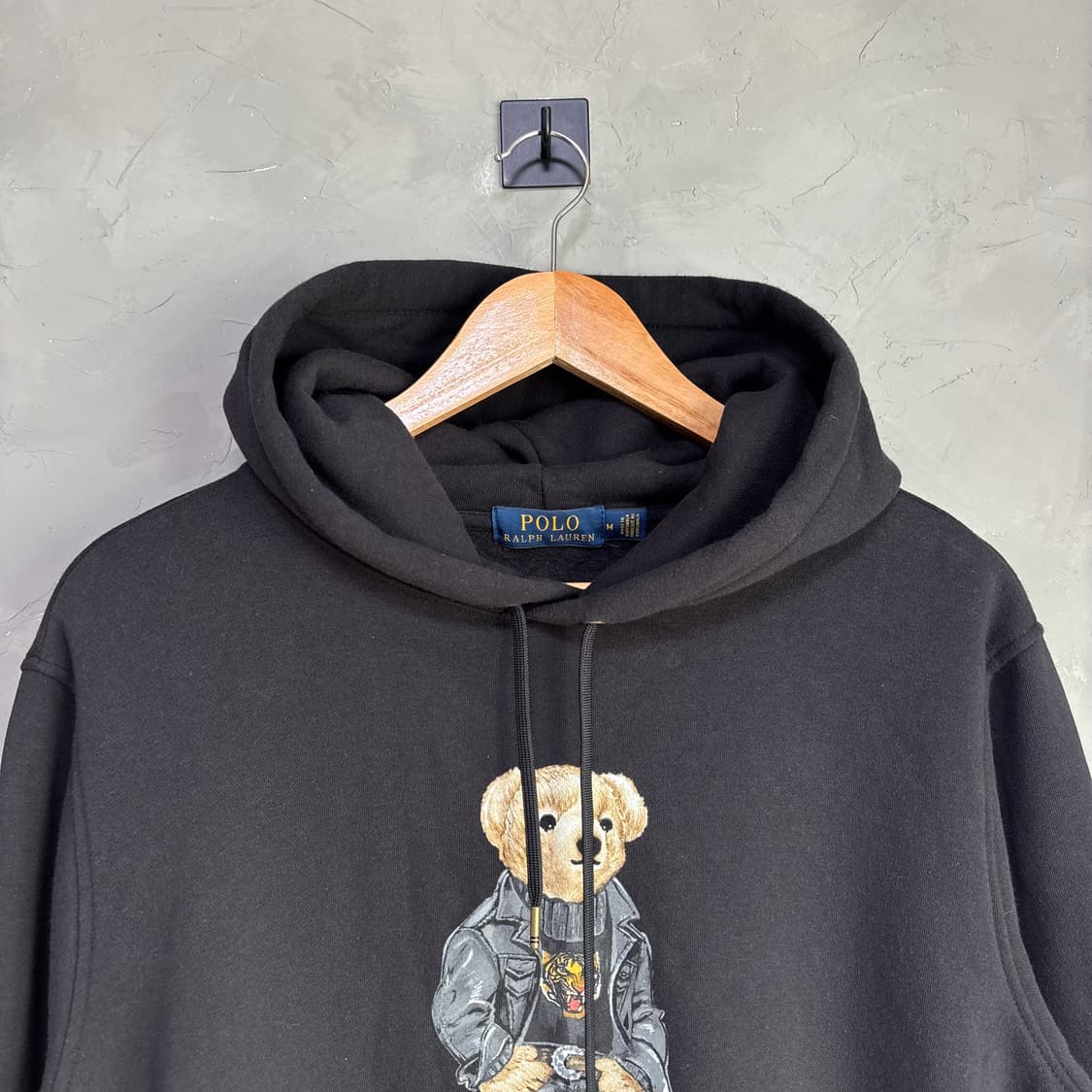 폴로 랄프로렌 베어 후드 검정 상품이미지2