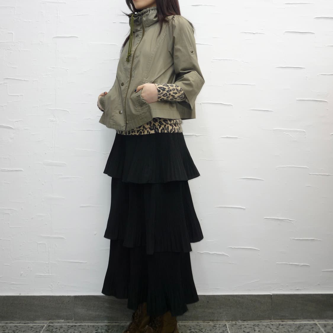 two way cropped safari jacket 상품이미지3