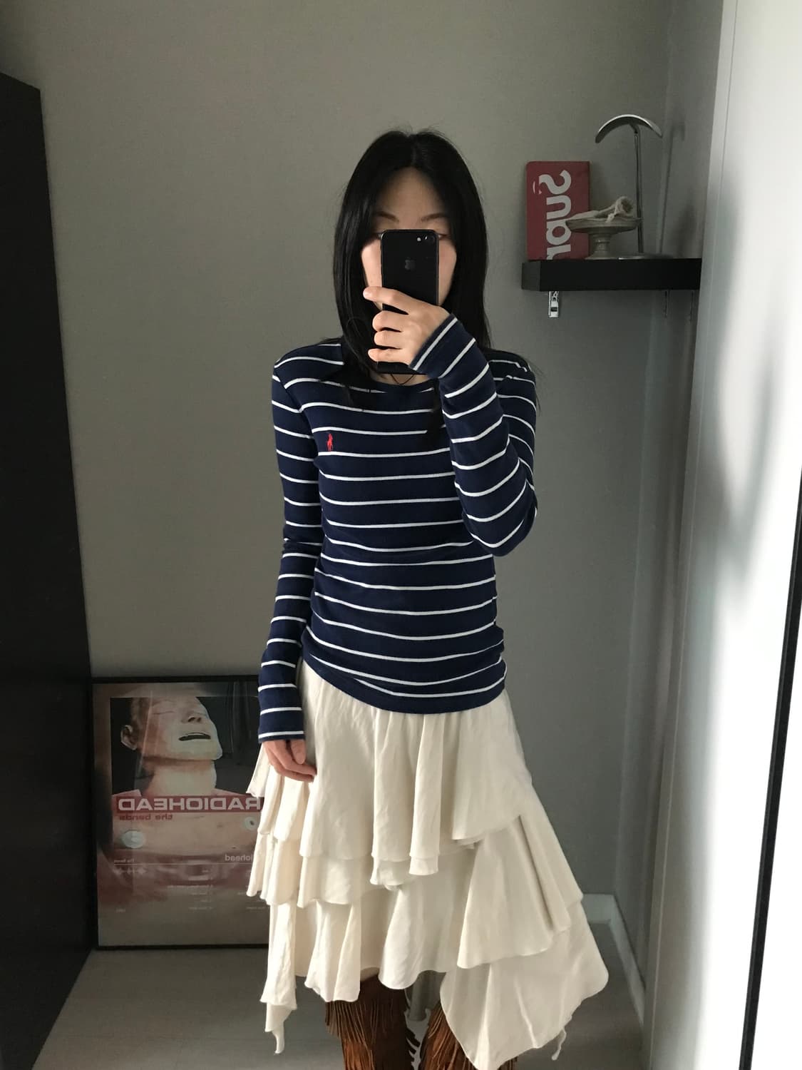 폴로 랄프로렌 포니로고 스트라이프 긴팔 롱슬리브티 상품이미지1