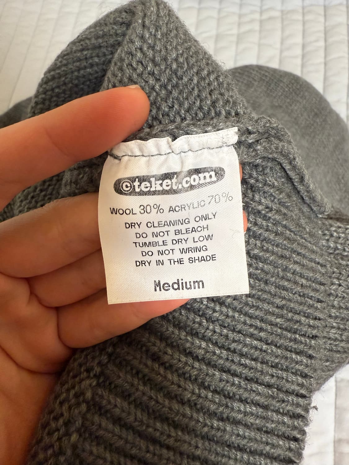 TEKET 테켓 HOME KNIT CHARCOAL 상품이미지6