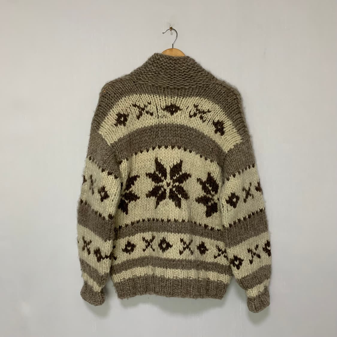 코위찬 코위챤 빈티지 노르딕 패턴 버튼 니트 스웨터 가디건 남녀공용 상품이미지4