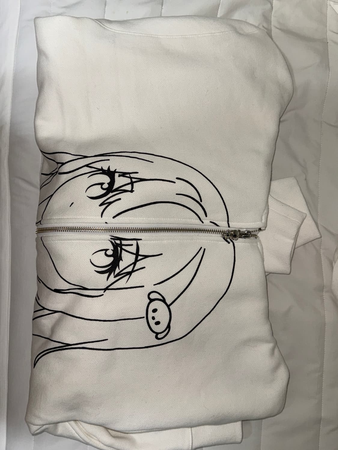 샬롬클럽 고티 후드 집업 화이트 상품이미지3