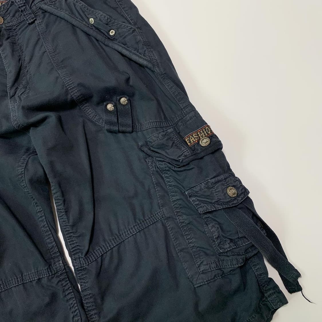 그런지 멀티포켓 카고 반바지 상품이미지4