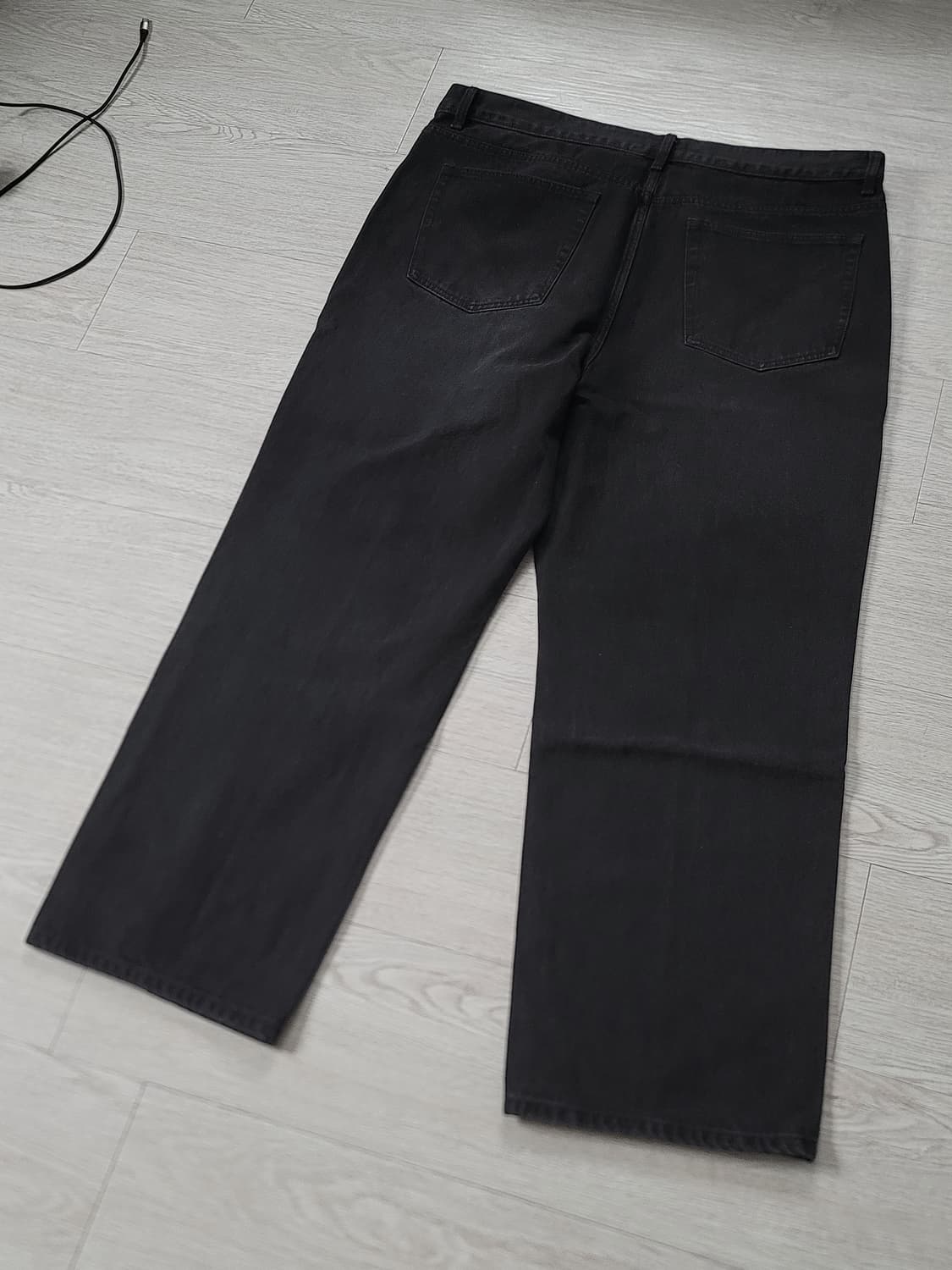 무신사스탠다드 핀턱 레귤러핏 데님팬츠 40 상품이미지2