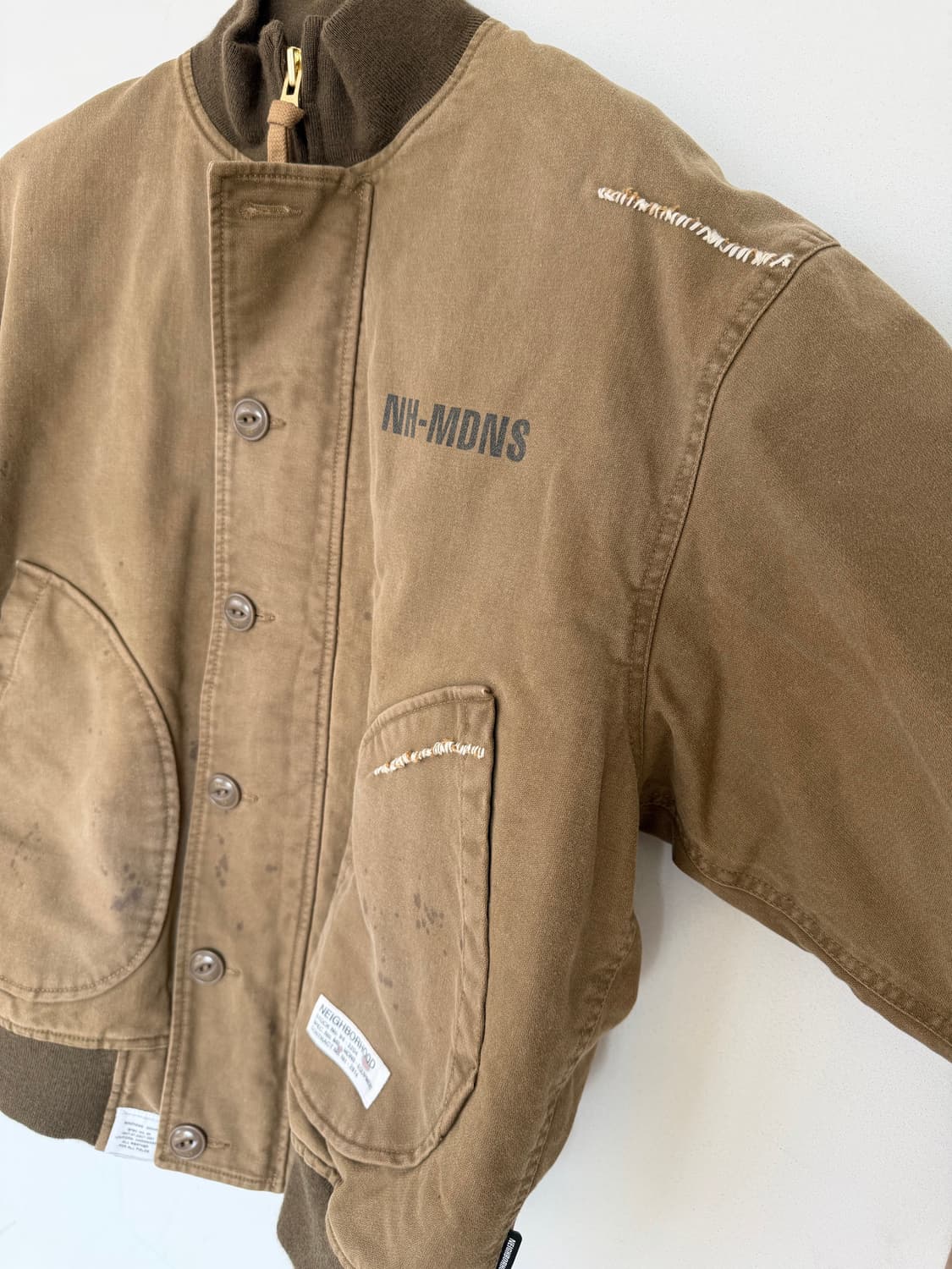 ((24년 새상품)) 네이버후드 X 매드니스 덱자켓 카키 상품이미지6