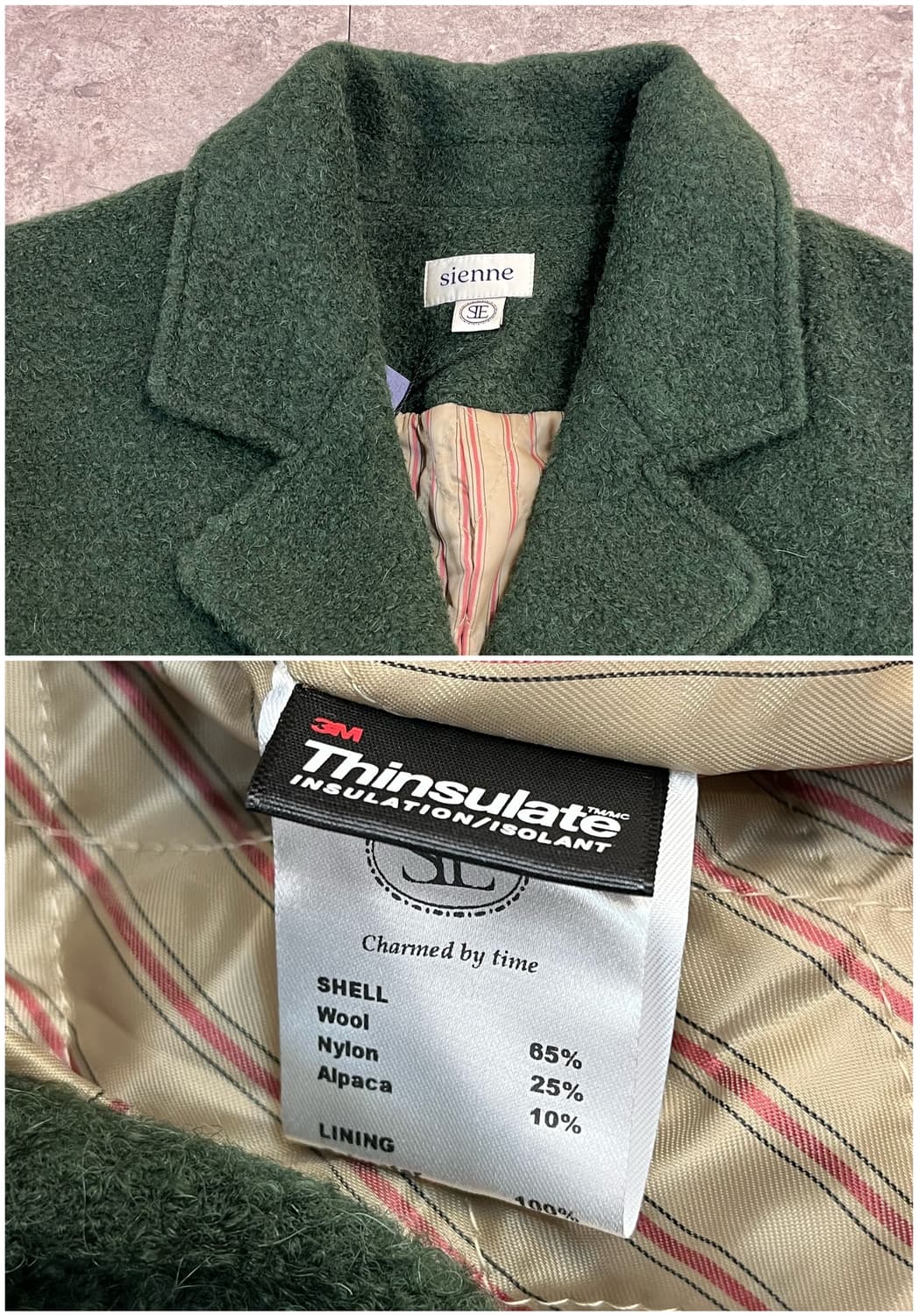 시엔느 알파카 울 자켓 그린 #csz2452 상품이미지3