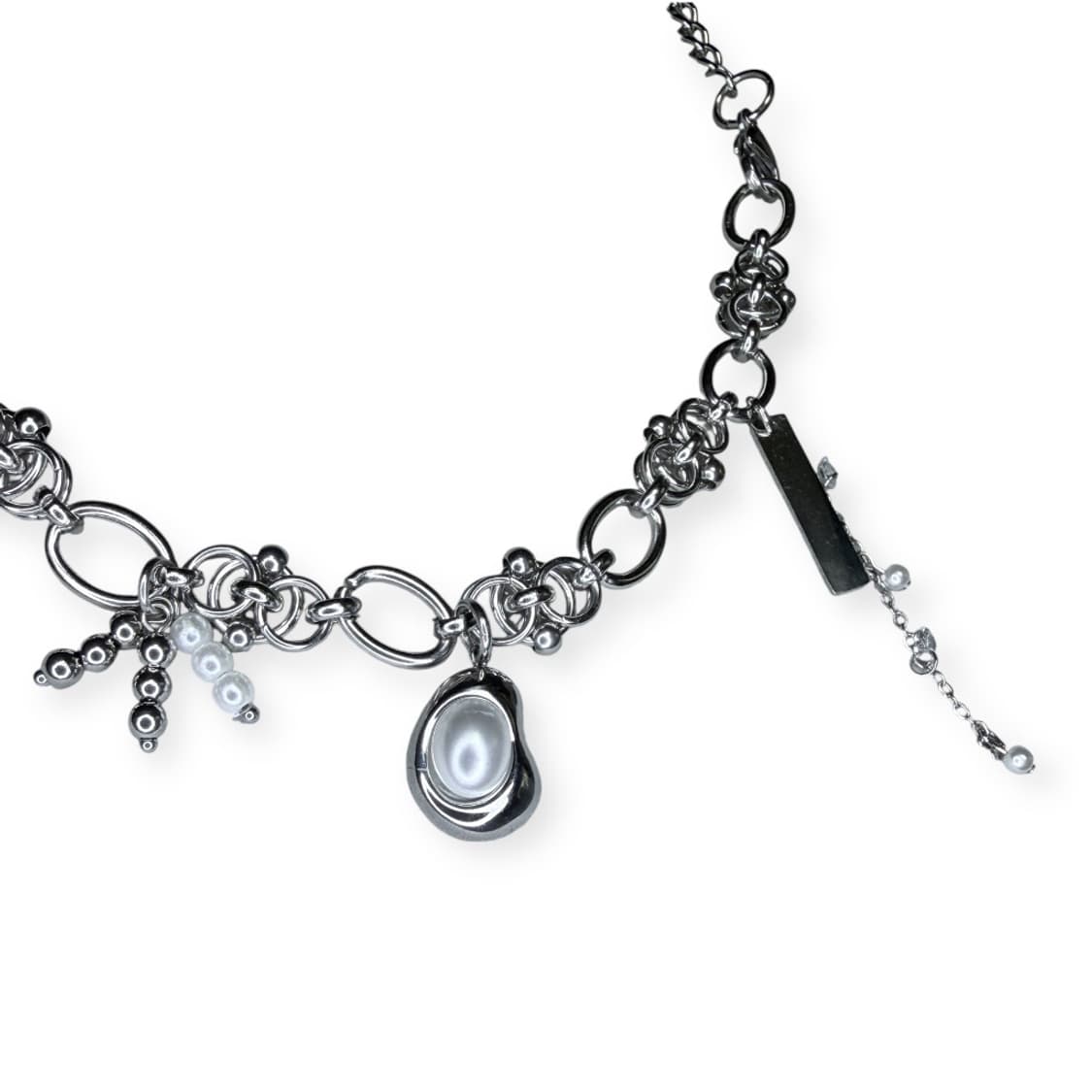 멀티체인 드롭 펜던트 목걸이 (2type) 상품이미지2