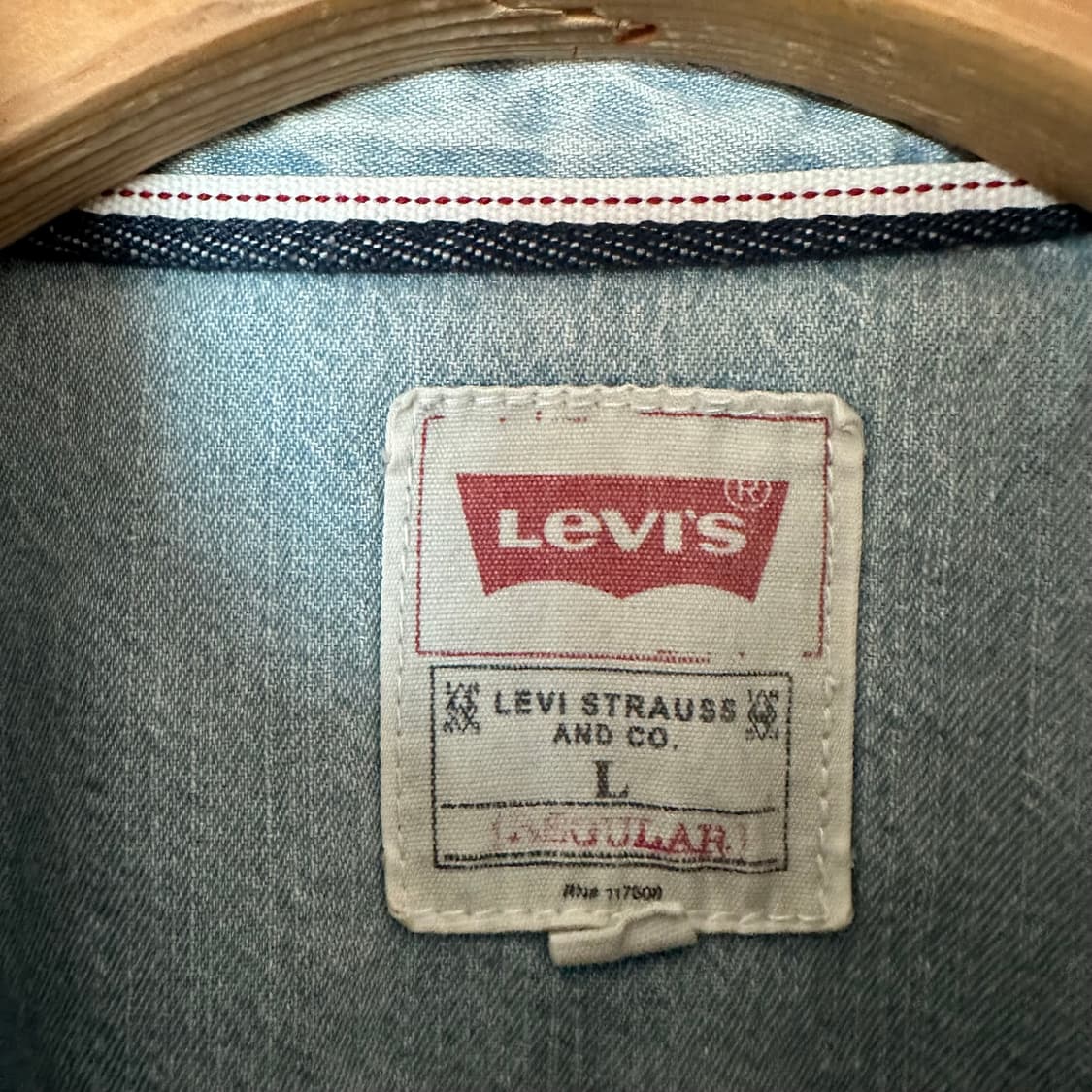 L 리바이스 데님 셔츠 상품이미지3