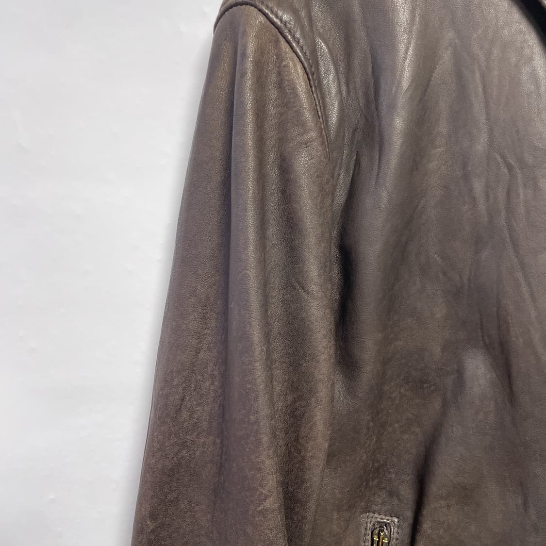 돌체앤가바나 브라운 가죽 자켓 상품이미지5