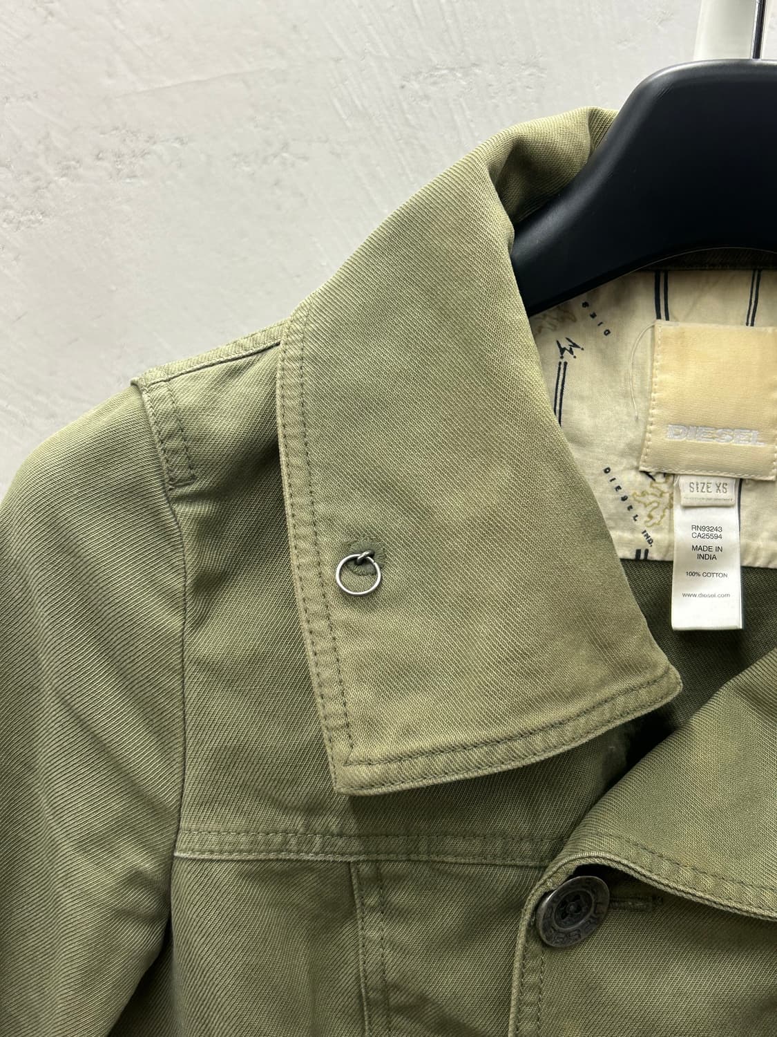 DIESEL 디젤 올리브그린 코튼 재킷 상품이미지5