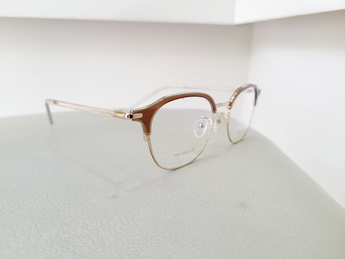폴휴먼 안경 PHF-493D 투명브라운하금테 안경 상품이미지6