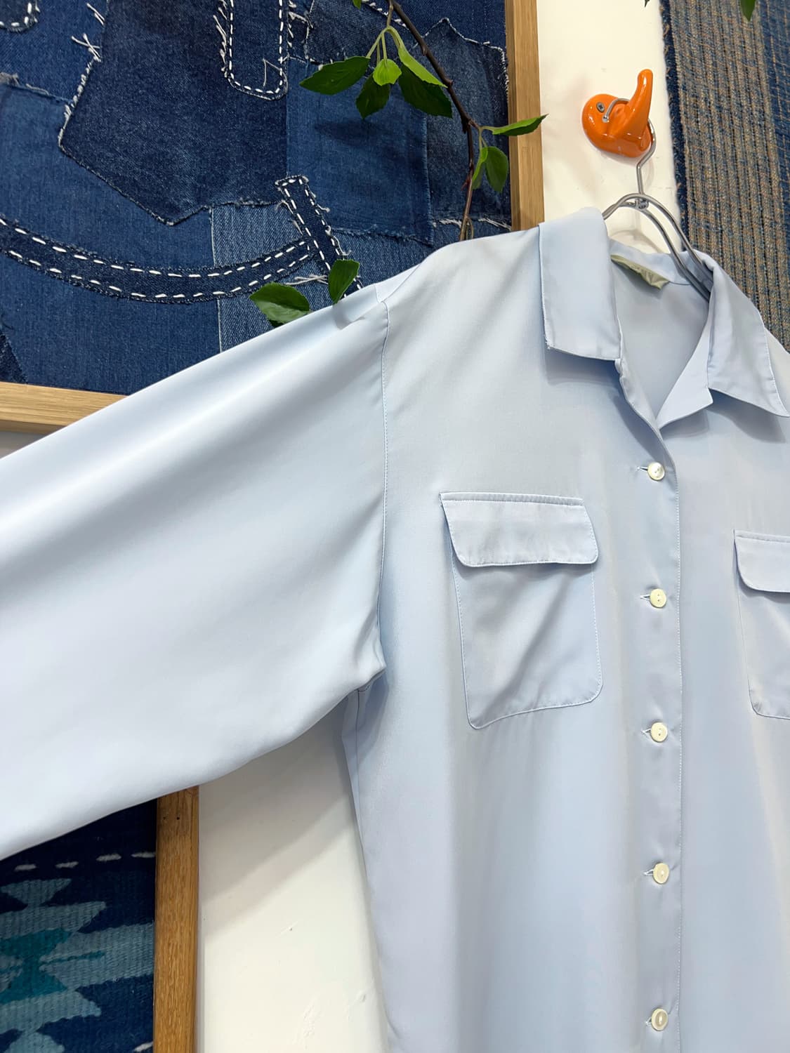 👧🏻EXNY   Light Blue Poly Shirt 상품이미지7