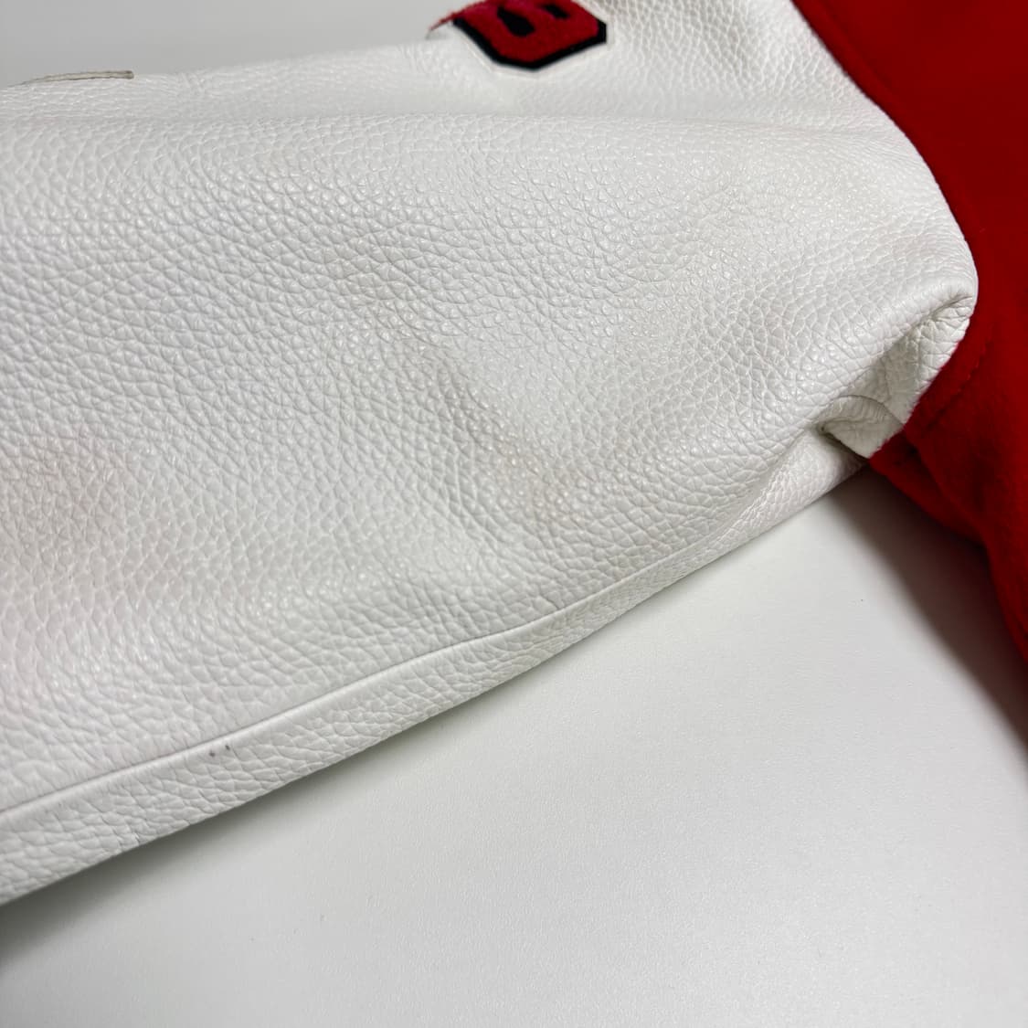 아카이브 볼드 스카쟌 스타디움 자켓 레드 L 상품이미지10