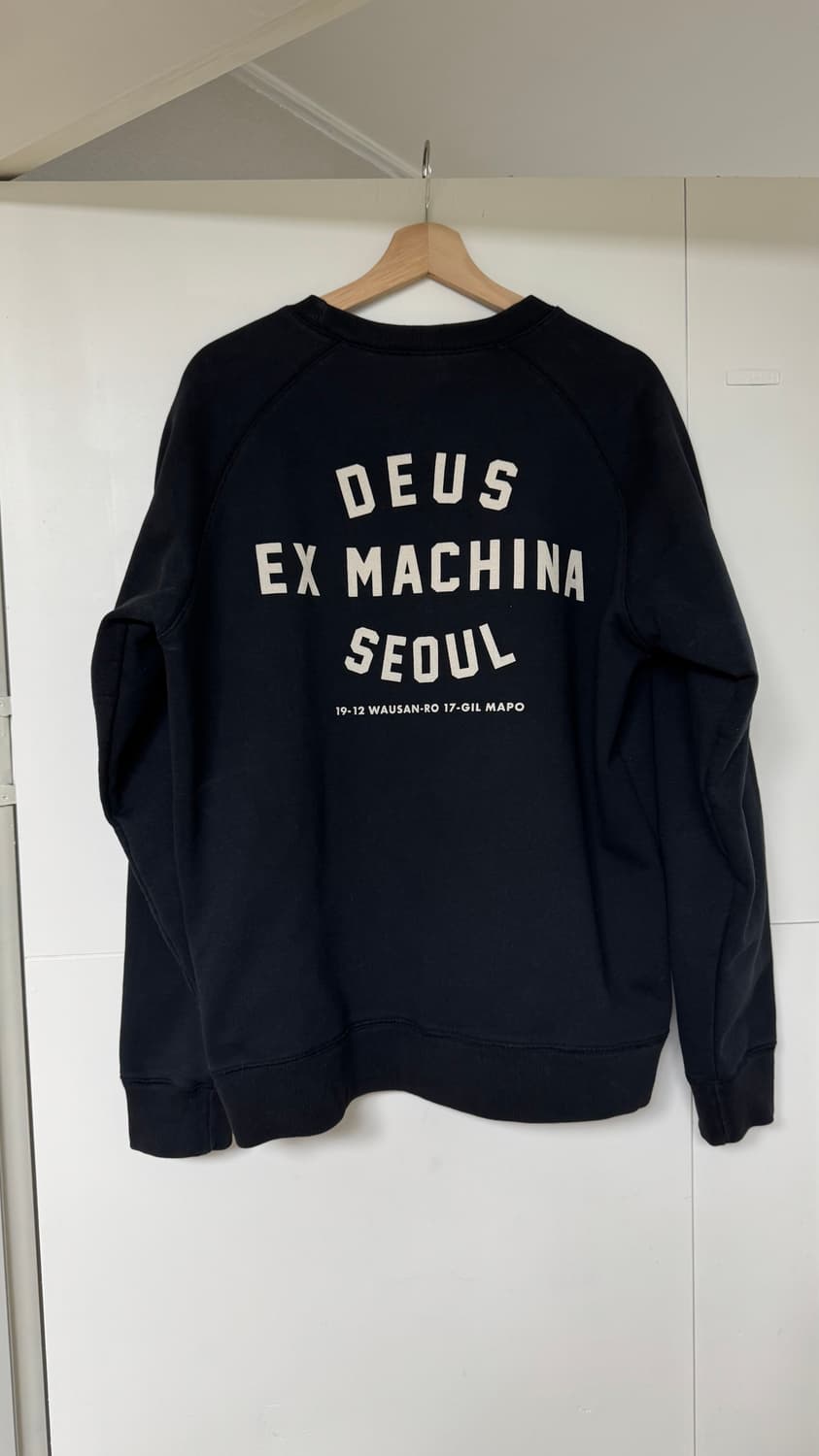 데우스 엑스 마키나 서울 xl 맨투맨 블랙 상품이미지2