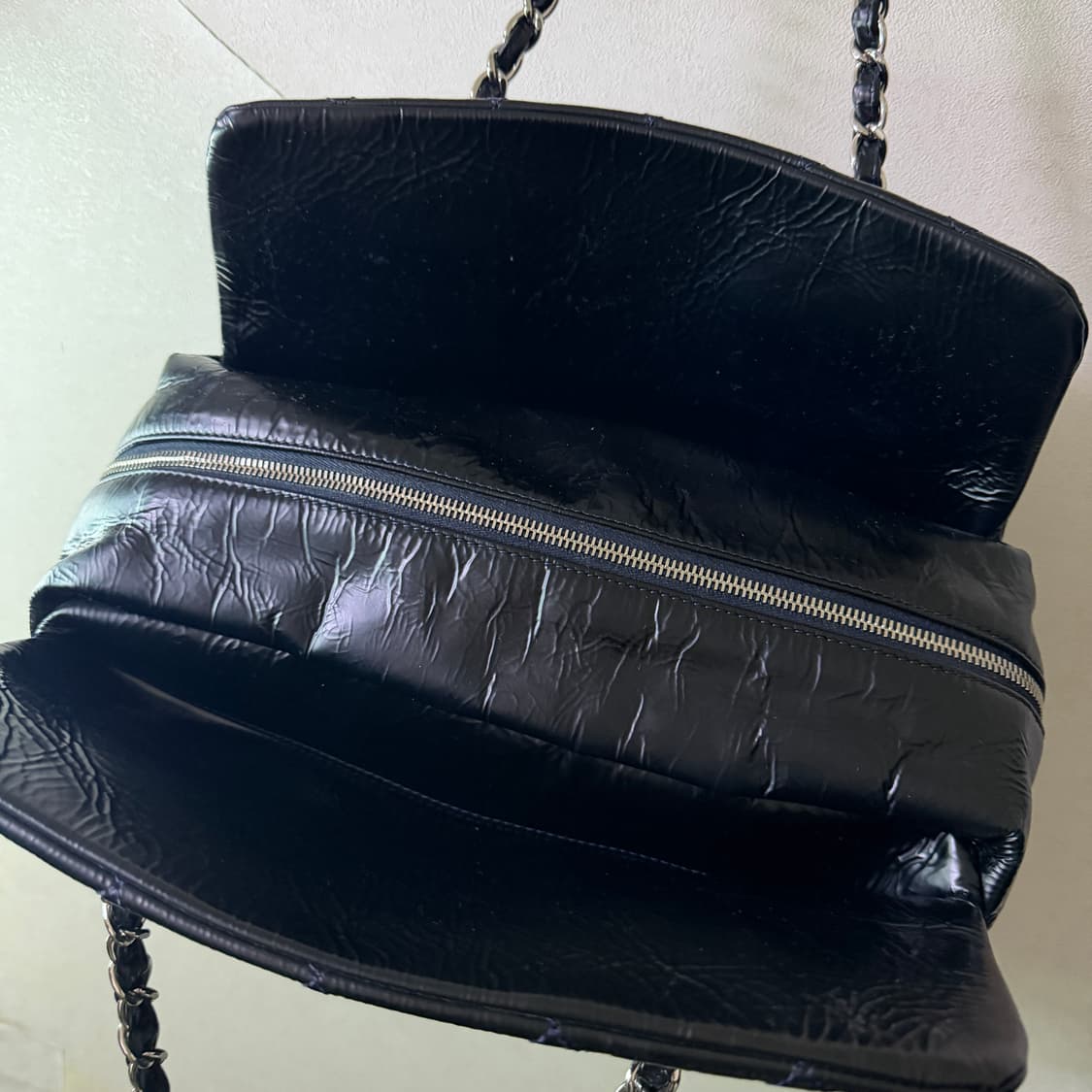 샤넬 마틀라세 빈티지 송아지가죽 숄더백 상품이미지7