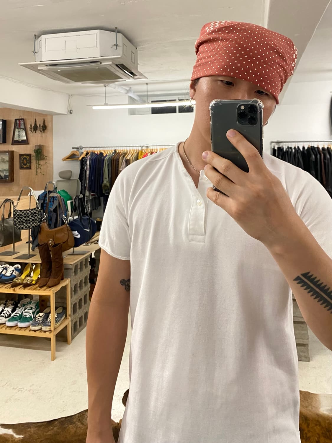 NEEDLES henley neck t-shirts 니들즈 헨리넥 티셔츠 상품이미지2