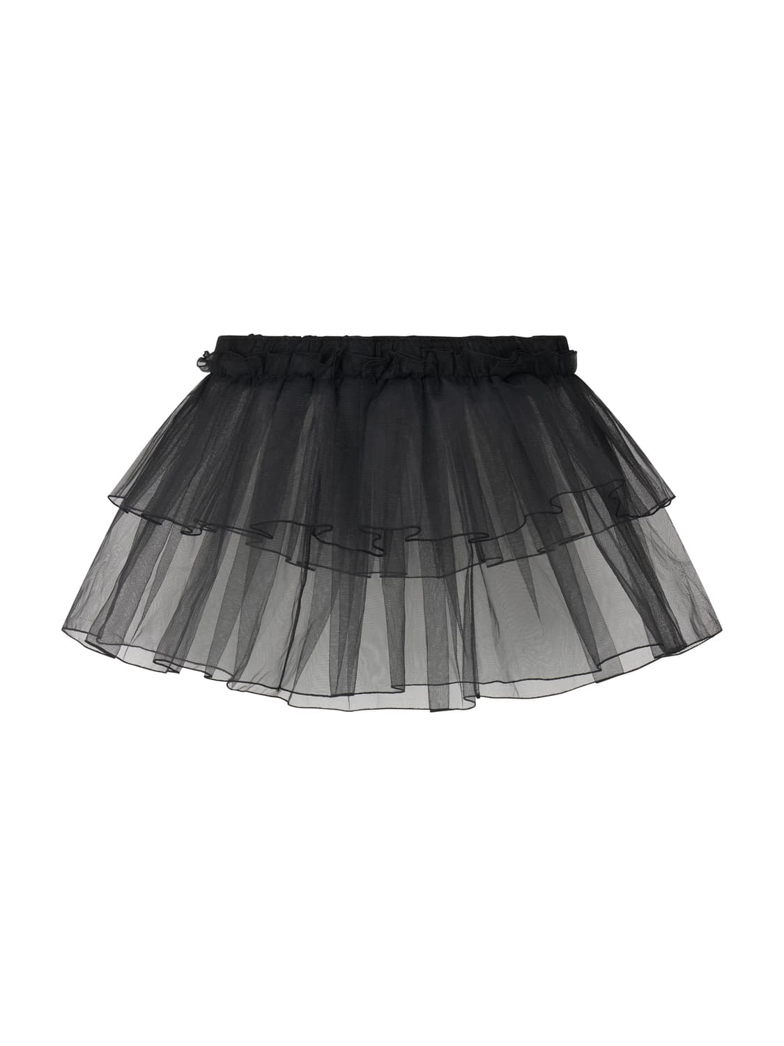 루즈슬립오버 Mesh Frill Mini Skirt 상품이미지2