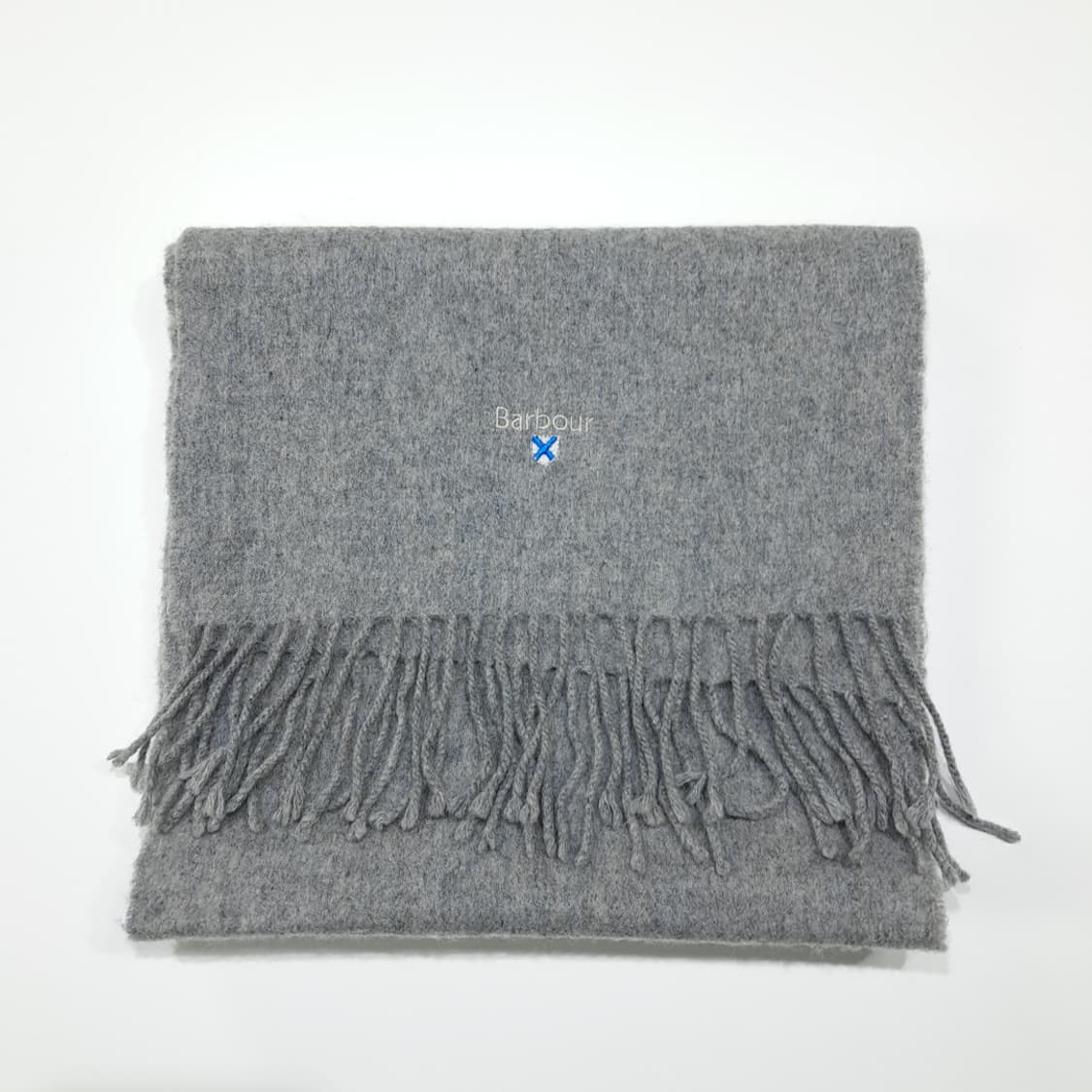 MX617 바버 램스울 솔타이어자수 헤더그레이 머플러 목도리 상품이미지7