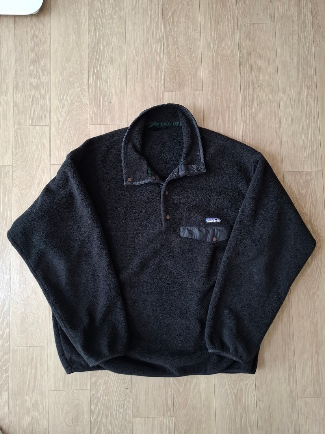 XL 파타고니아 90s 신칠라 블랙 플리스 풀오버 상품이미지1