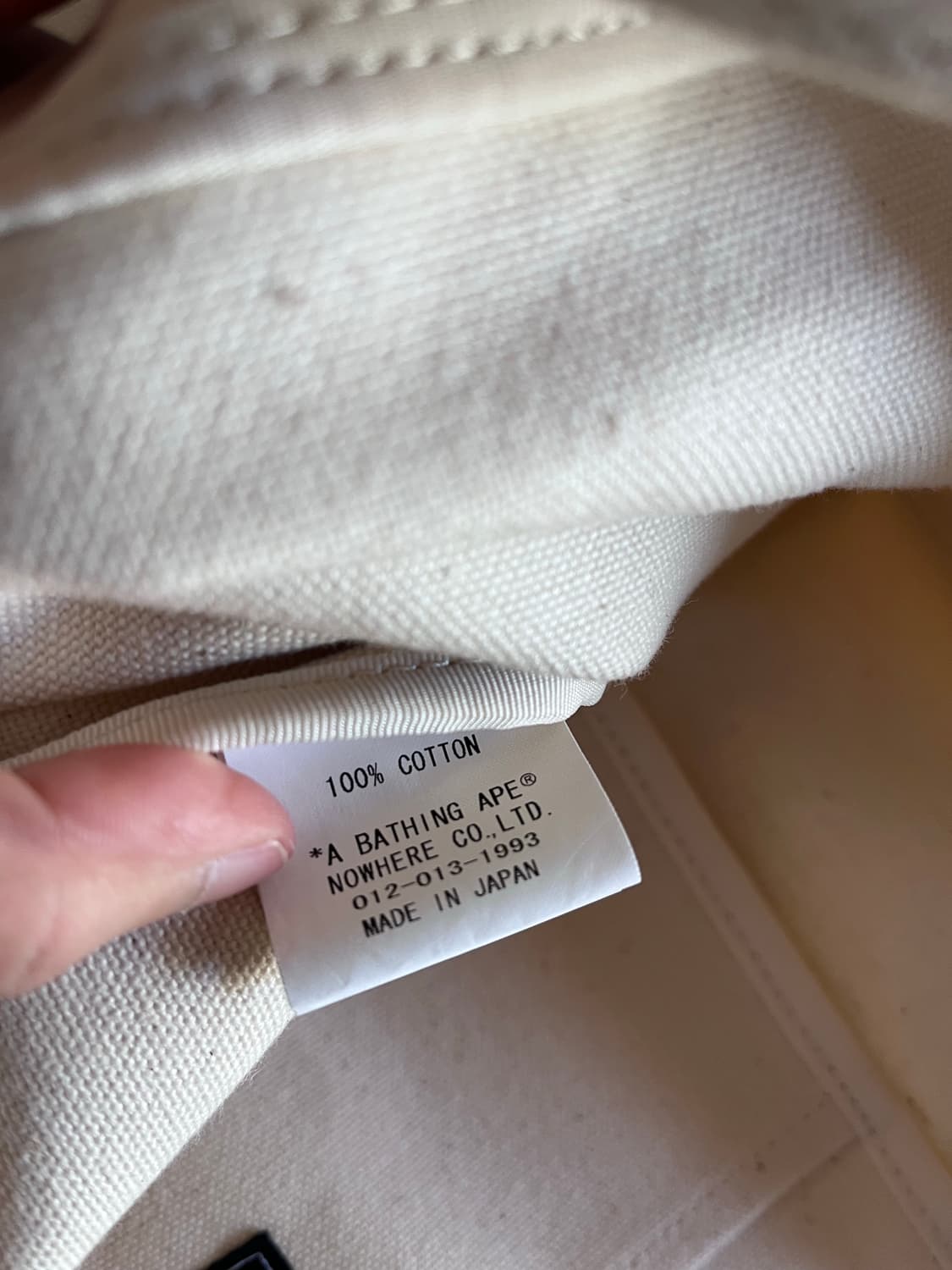 베이프 사무라이 마일로 캔버스 토트백 상품이미지2