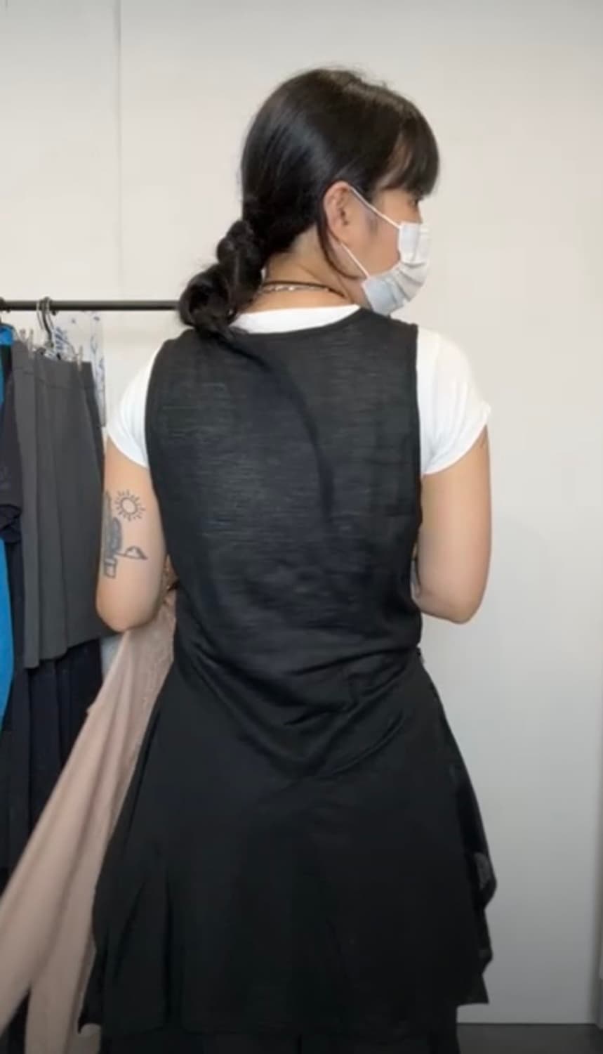 빈티지 나시 핀턱 레이어드 원피스 / 에옹쓰 상품이미지2